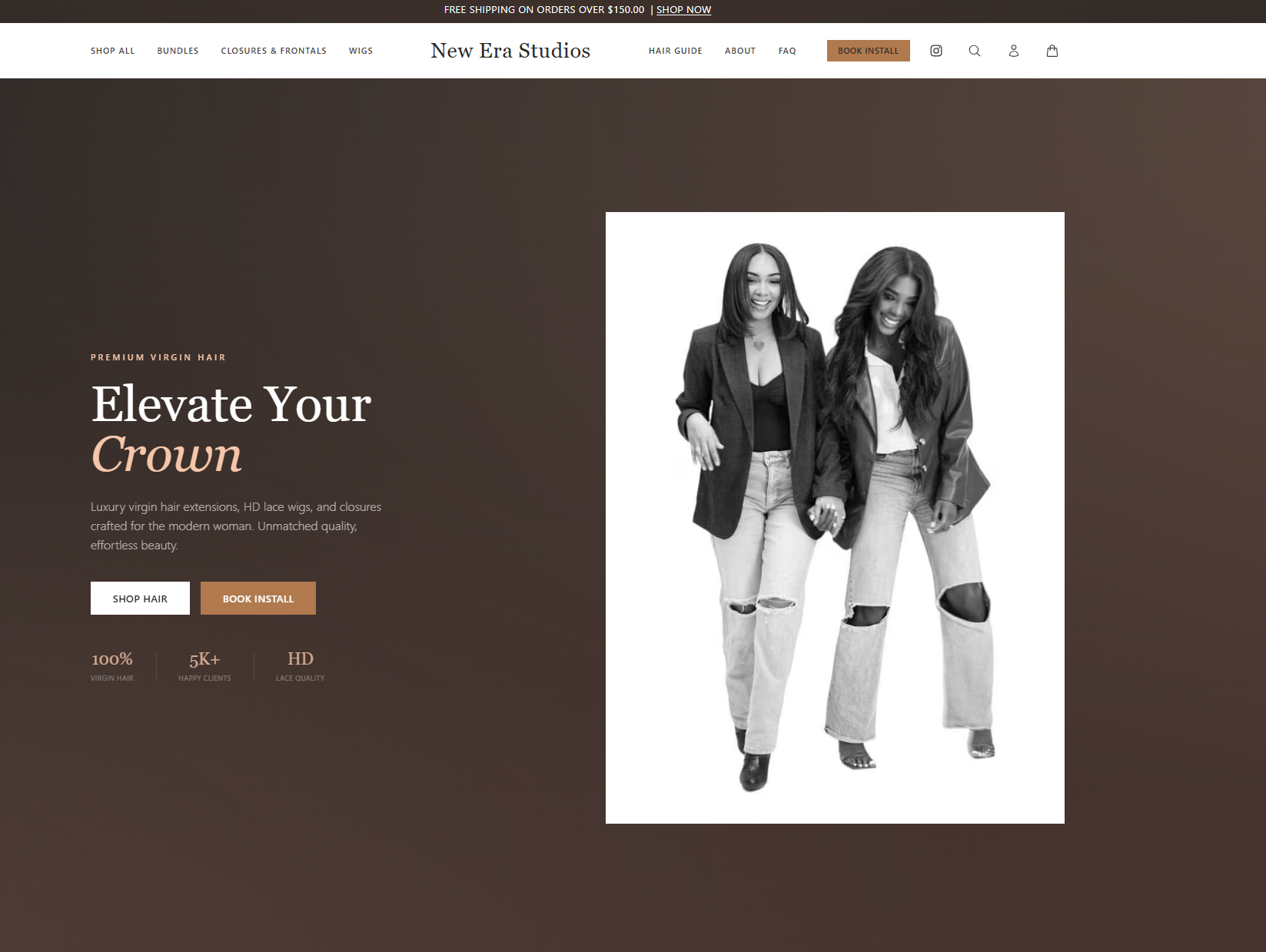 New Era Studios website screenshot