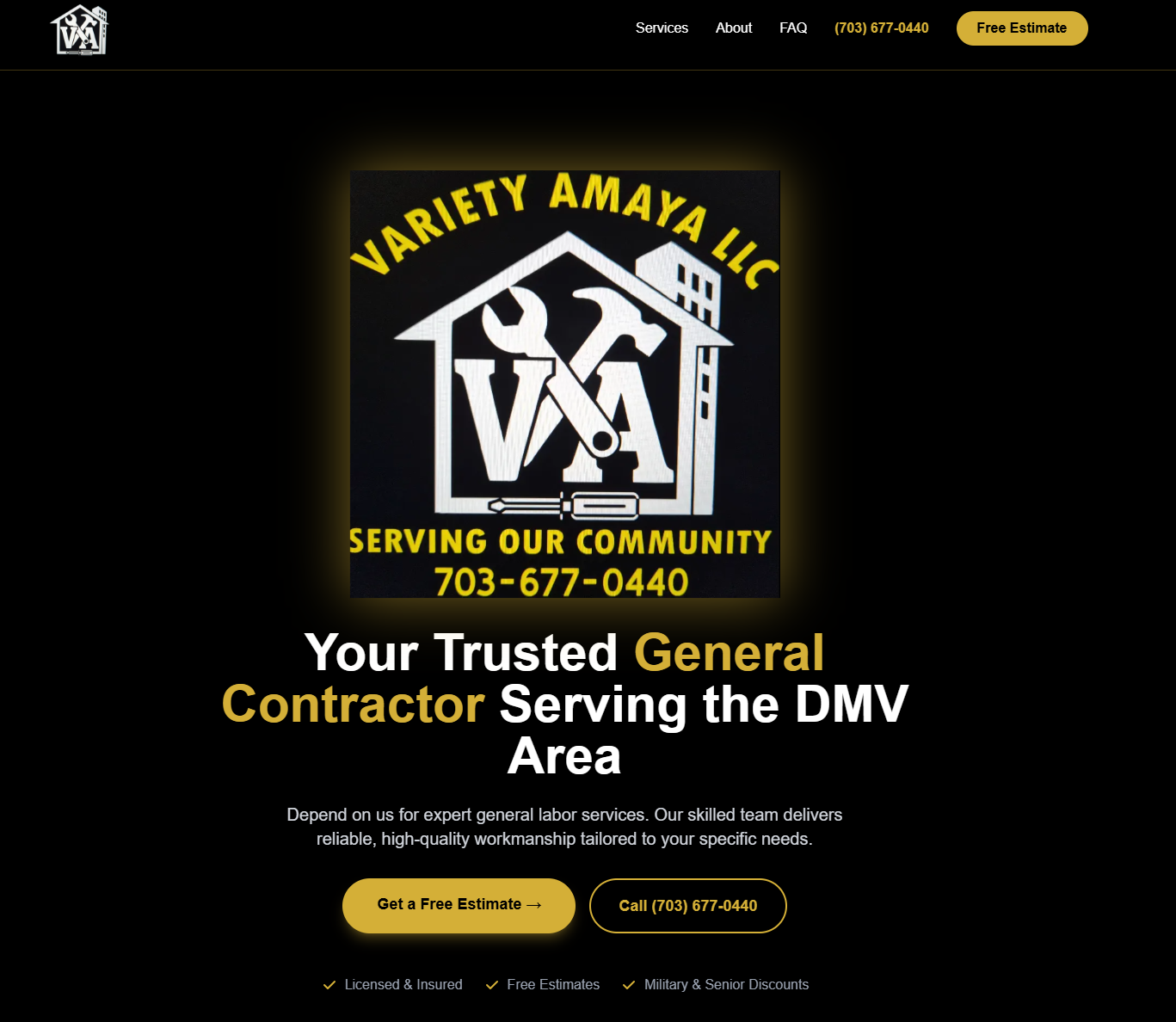 Variety Amaya LLC website screenshot